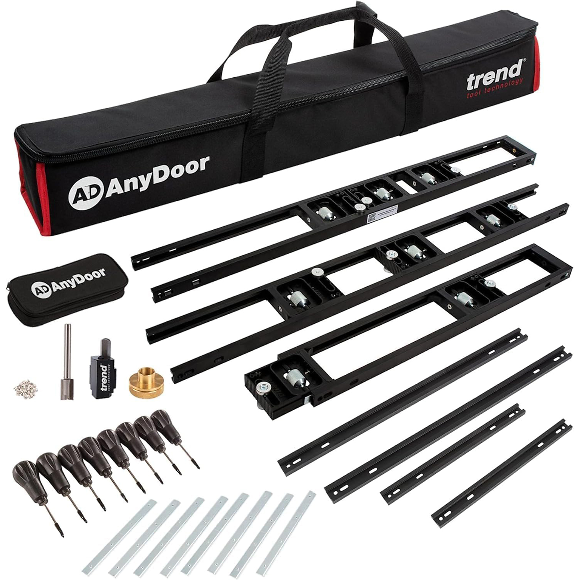 Trend 9ft AnyDoor Butt Hinge Template Kit, Fully-Adjustable, Modular Design, Unlimited Hinge Positions, H/JIG/D9